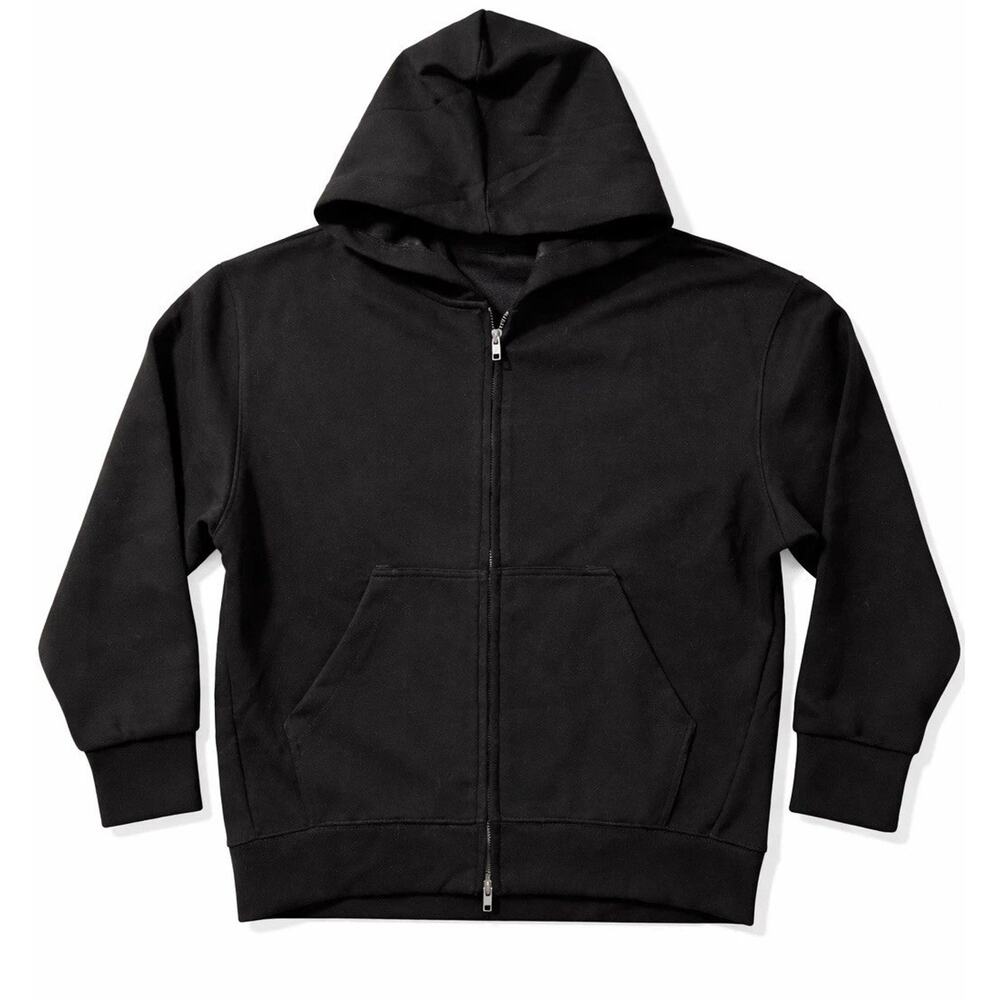Slobe Inea Women’s Black Full-Zip Hoodie Size L Cozy Minimalist Essential